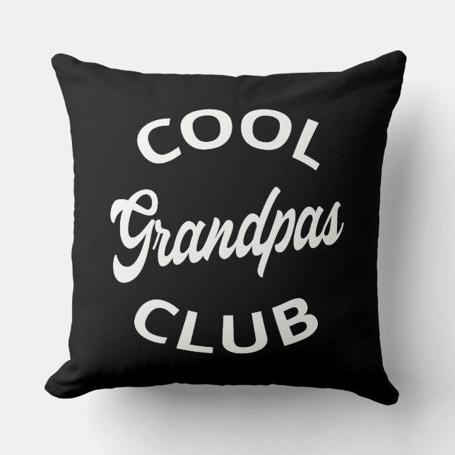 Coola Grandpas Klubb I Kudde (Framsida)