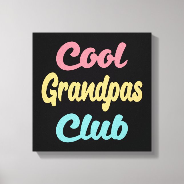 Coola Grandpas Klubb II Canvastryck (Framsida)