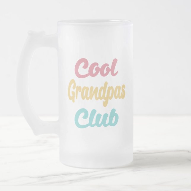 Coola Grandpas Klubb II Frostat Ölglas (Vänster)
