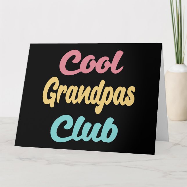 Coola Grandpas Klubb II Kort (Framsida)