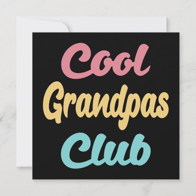 Coola Grandpas Klubb II Kort (Framsida)