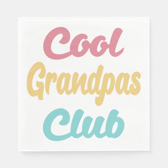 Coola Grandpas Klubb II Pappersservett (Framsidan)
