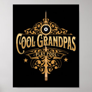 Coola Grandpas Play Bassäng Bassäng Player Grandfa Poster