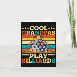 Coola Grandpas Play Billiards Retro Snooker Bassän Kort