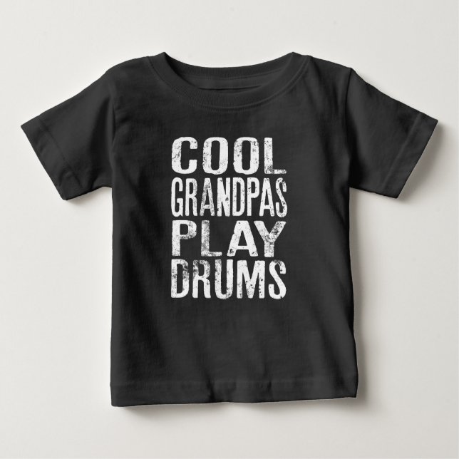 Coola Grandpas Play Drums FUNNY FOR Drummer T Shirt (Framsida)