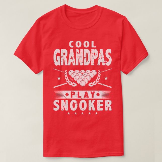 Coola Grandpas Play Snooker T Shirt (Design framsida)