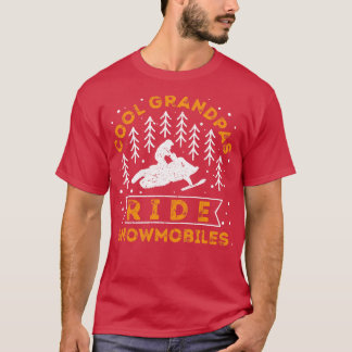 Coola Grandpas Ride Snowmobiles 2 T Shirt