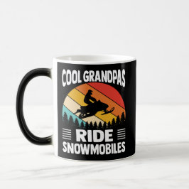 Coola Grandpas Ride Snowmobiles Garndpa Magisk Mugg