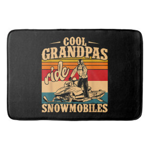Coola Grandpas rides SnowMobes Snowmobile Snowmob Badrumsmatta