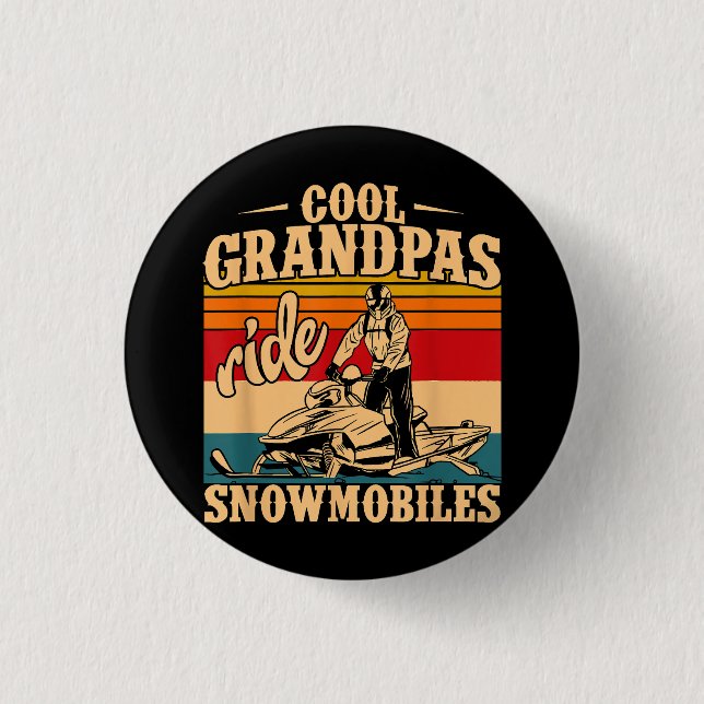 Coola Grandpas rides SnowMobes Snowmobile Snowmob Knapp (Framsida)