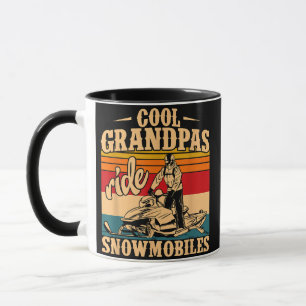 Coola Grandpas rides SnowMobes Snowmobile Snowmob Mugg