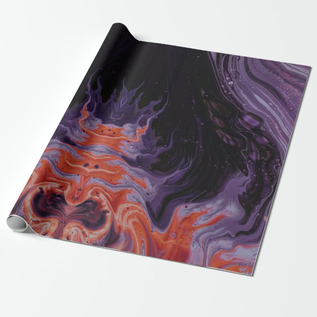 Coola Granit Oil Slick Presentpapper (Utrullad)