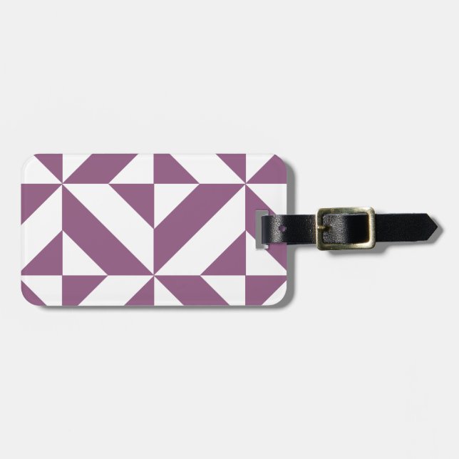 Coola Grape Geometric Deco Cube Mönster Bagagebricka (Horisontell Framsida)