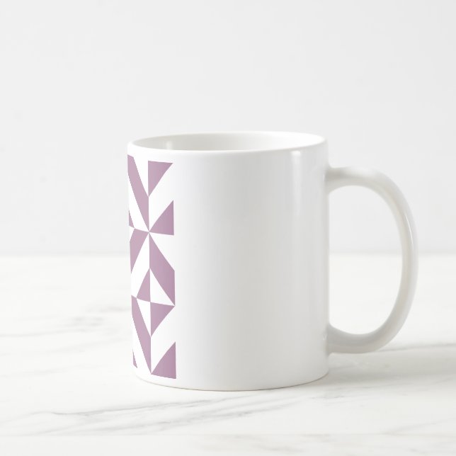 Coola Grape Geometric Deco Cube Mönster Kaffemugg (Höger)
