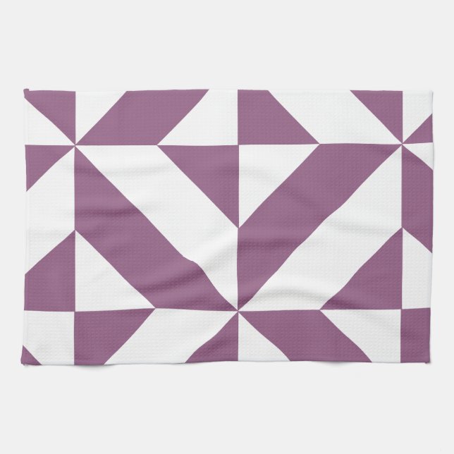 Coola Grape Geometric Deco Cube Mönster Kökshandduk (Horisontell)