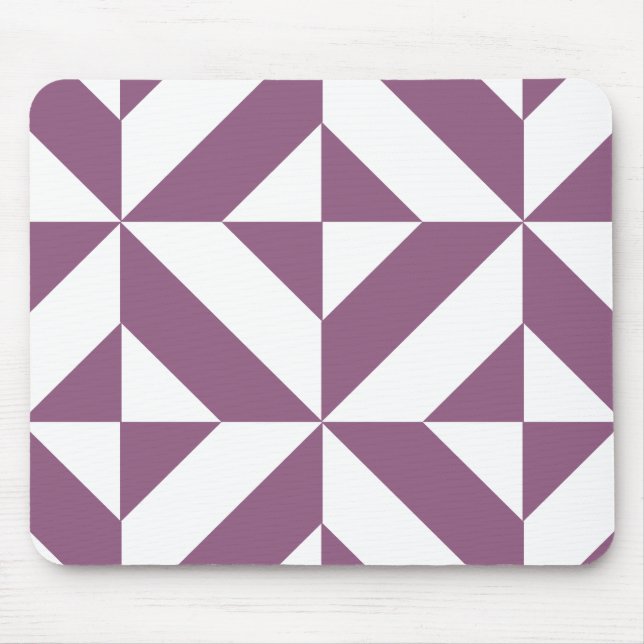 Coola Grape Geometric Deco Cube Mönster Musmatta (Framsidan)