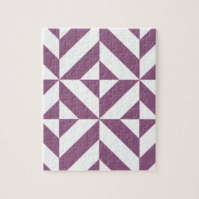 Coola Grape Geometric Deco Cube Mönster Pussel (Vertikal)