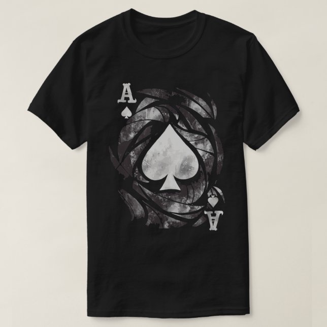 Coola Graphics-ryggskort med spade-uppspelningskor T Shirt (Design framsida)
