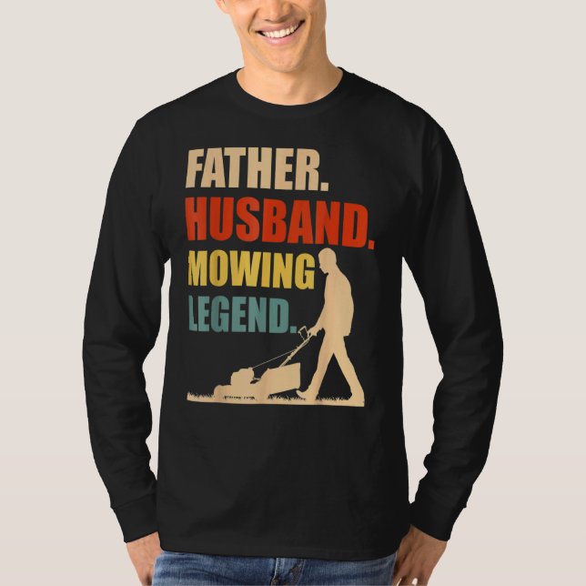 Coola Gräsmatta Gruvning vid För manar Gräsmatta i T Shirt (Framsida)