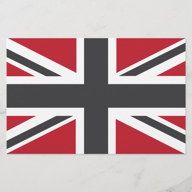 Coola Grått Red Union Jack British (UK) Flagga (Framsida)