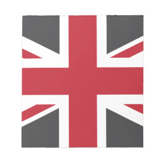 Coola Grått Red Union Jack British (UK) Flagga Anteckningsblock