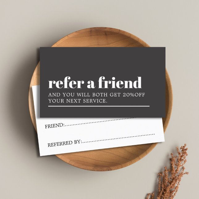 Coola Grått White Beauty Salon Mörk  Rabattkort (Skapare uppladdad)