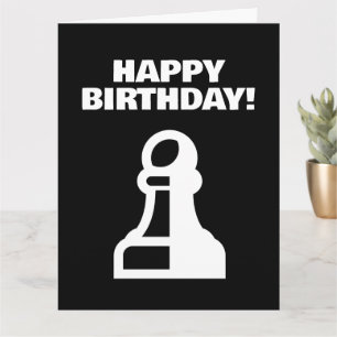 Coola Grattis på födelsedagen-kort med köpschack b Kort