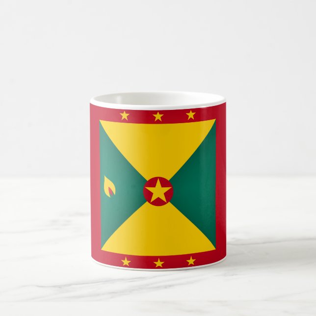 Coola Grenada Flagga Kaffemugg (Center)
