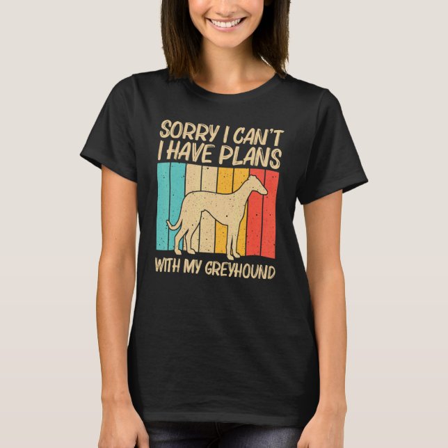 Coola Greyhound För manar Women Sighthound Pet Hun T Shirt (Framsida)
