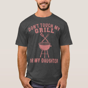 Coola Grill Far Gift För manar Funny Protection T Shirt
