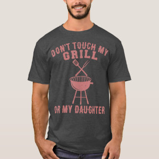 Coola Grill Far Gift För manar Funny Protection T Shirt