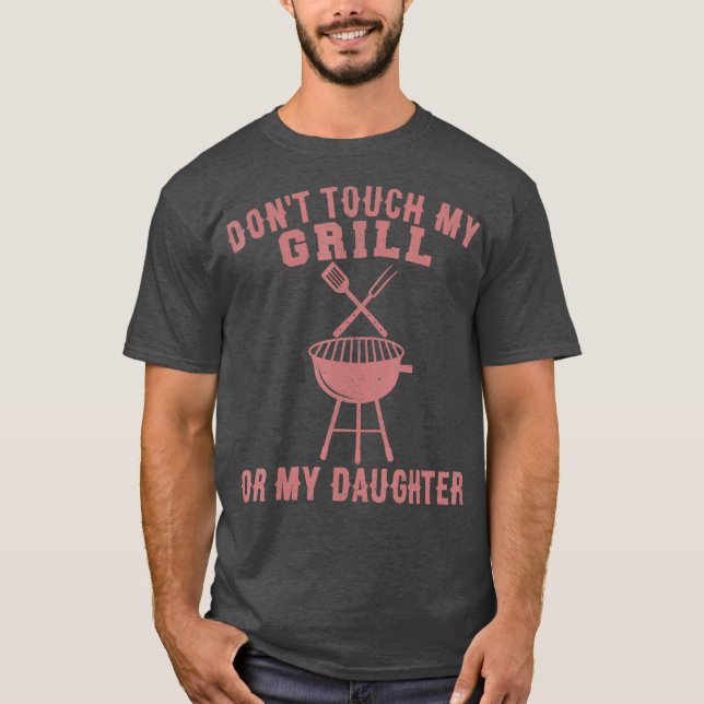 Coola Grill Far Gift För manar Funny Protection T Shirt (Framsida)