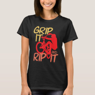 Coola Grip det BMX och rippa det BMX Riding BMX Bi T Shirt