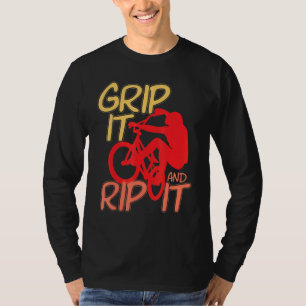 Coola Grip det BMX och rippa det BMX Riding BMX Bi T Shirt