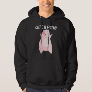 Coola Gris För manar kvinnor Swine Boar Piggy Farm Hoodie