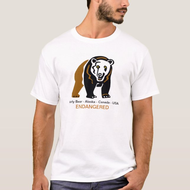 Coola GRIZZLY BAR - RISKT animalisk grafik - T Shirt (Framsida)