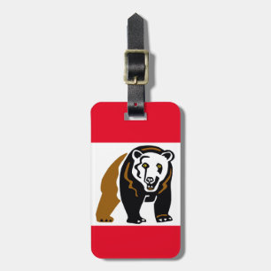 Coola Grizzly björn - utrotningshotade djur - Natu Bagagebricka