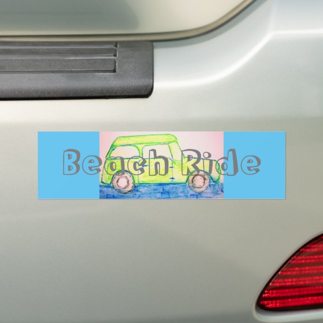 Coola Grönt Bumper Sticker Bildekal (På Bil)