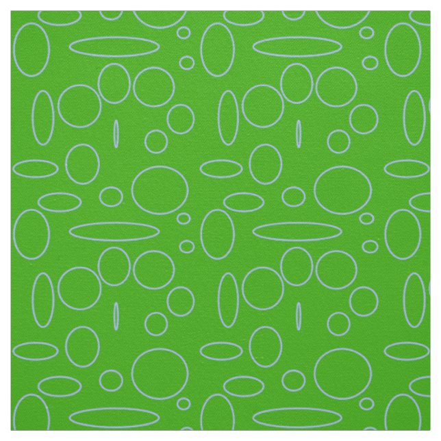 Coola Grönt Circles for the New Economy Fabric Tyg (Provkarta)