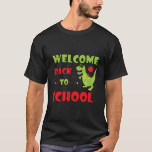 Coola Grönt Dinosaur Dino Going Back to school Kin T Shirt