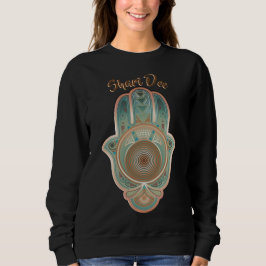 Coola Grönt Hamsa Hand Personlig T Shirt