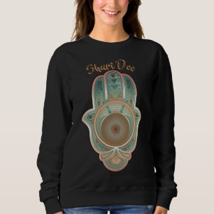 Coola Grönt Hamsa Hand Personlig T Shirt
