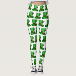 Coola Grönt Hats St.Patrick's Day Helgdag Leggings