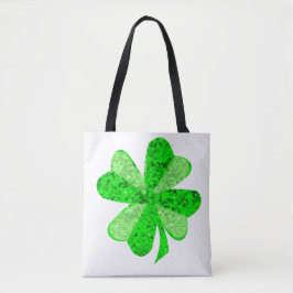 Coola Grönt Shimering Shamrock St. Patrick's Day Tygkasse