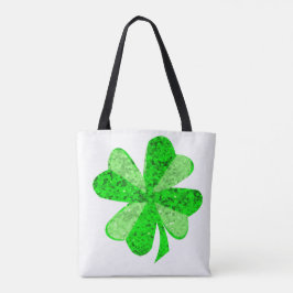 Coola Grönt Shimering Shamrock St. Patrick's Day Tygkasse