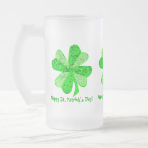 Coola Grönt Shining Irish Shamrock Aldrig St Patri Frostat Ölglas