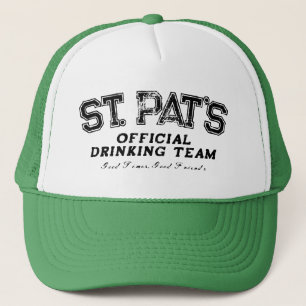Coola grönt St Pats truckerkeps i dricksteam