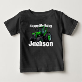 Coola Grönt Tractor Birthday T Shirt