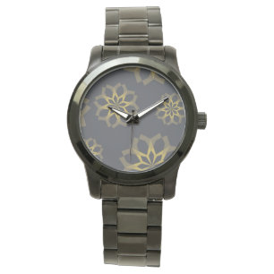 Coola, grönt, unik, modern abstrakt för trendig armbandsur