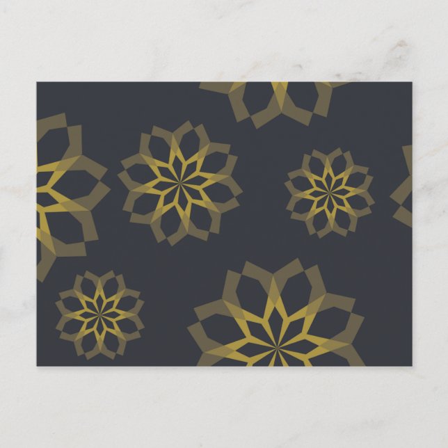 Coola, grönt, unik, modern abstrakt för trendig vykort (Framsida)